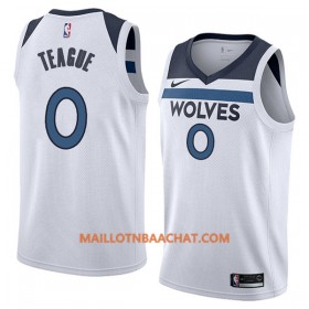 Maillot NBA Minnesota Timberwolves Jeff Teague 0 Nike 2017-18 Blanc Swingman - Homme